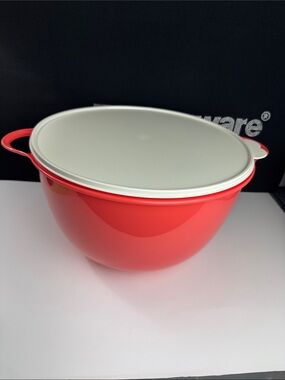 Tupperware 59 Cup Thatsa Bowl Coral White Seal 14L